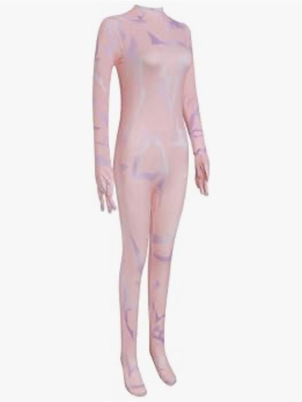 Adult Pink Marble One-Piece Bodysuit